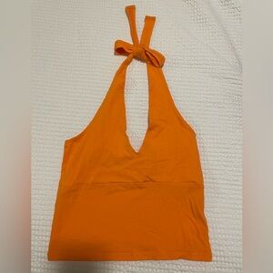 Orange halter neck! Size small